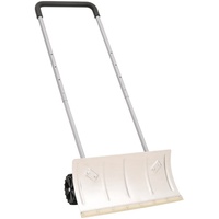 VidaXL Schneeschieber mit Teleskopgriff Silbern 61 cm Stahl