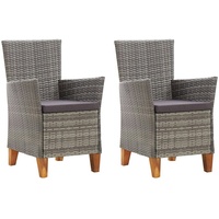 VidaXL Gartenstuhl 58 x 81 x 33 cm grau