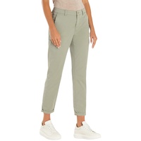 MAC Chino Turn Up aus grünem Stretch Gabardine-D40