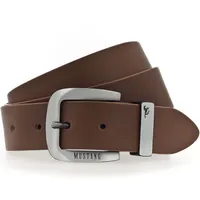Mustang Herren Gürtel Ledergürtel braun - 105