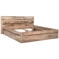 Massivmoebel24 Bett Sheesham 160x200x90 smoked cherry gebeizt TORONTO #160