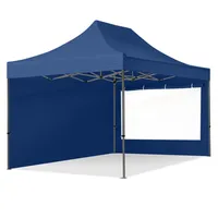 TOOLPORT Faltpavillon Pavillon 3x4,5m - mit 2 Seitenteilen (Panoramafenster)