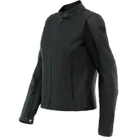 Dainese Razon 2 perforierte Damen Motorrad Lederjacke, schwarz, Größe