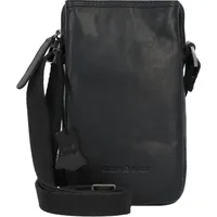 GREENBURRY Pure Black Handytasche Leder 11 cm black Schwarz
