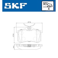 SKF Bremsbelagsatz, Scheibenbremse
