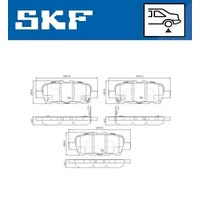 SKF Bremsbelagsatz, Scheibenbremse VKBP 90204 A