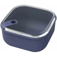 Rotho Frischhaltedose 0,43 Liter, quadratisch, 1057006250 , Farbe: midnight