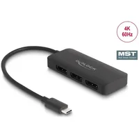 DeLock USB Type-C Splitter (DP Alt Mode) zu 3