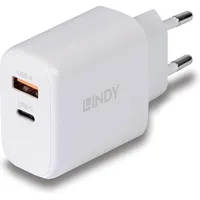 LINDY 65W USB Typ A & C GaN Charger