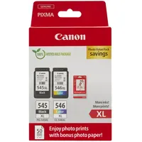Canon PG-545XL schwarz + CL-546XL CMY