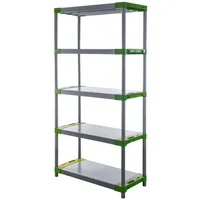 Proregal Kunststoffregal Grey Bear Tall, HxBxT 180x80x46cm, Fachlast 120kg,