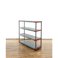 Proregal Kunststoffregal Big GREY Bear Low, HxBxT 138x140x46cm, Fachlast