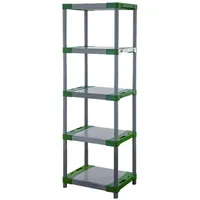 Proregal Kunststoffregal Grey Bear Tall, HxBxT 180x70x46cm, Fachlast 120kg,