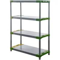 Proregal Kunststoffregal Big GREY Bear Low, HxBxT 138x110x46cm, Fachlast