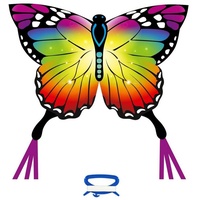 Invento Ecoline 102223 - Ecoline: Butterfly Kite Rainbow, 95x120cm,
