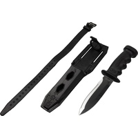 Cressi Supertotem - Tauchmesser Rettungsmesser Bootsmesser mit Glatter/Gezahnter 12,4