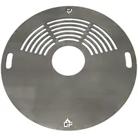 Grillpeter Feuerplatte Ø 80 cm Stahl silber