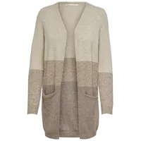 Only Onlqueen L/S Long Cardigan KNT Noos Strickjacke, Sand