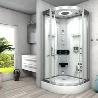 AcquaVapore Duschkabine Dusche D58-10T0 90x90 cm - Weiß