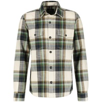 Lerros Outdoorhemd »LERROS Karierte Hemdjacke«, weiß
