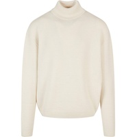 URBAN CLASSICS Oversized Roll Neck Sweater Sweatshirt, whitesand, 4XL