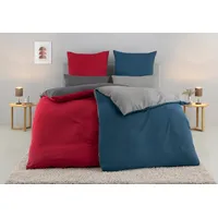 Otto home Bettwäsche OTTO HOME "Desner2", rot (anthrazit, rot),