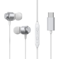Joyroom JR-EC06 USB-C Kabelkopfhörer In-Ear-Kopfhörer – Silber 1200 mm