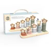 NICI SP1003 Stapelspielzeug Affenfamilie 25,7x84x13,10cm