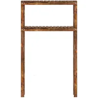 [en.casa] - Waschmaschinenregal Kinnula 120x70x20cm Dunkler Holzton