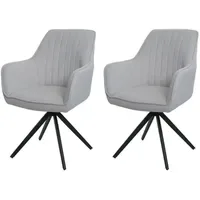 MCW Esszimmerstuhl MCW-L79 Stoff creme-beige 2er Set