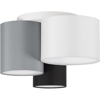 Nova Luce Bryson 3-flammig Ø 35 cm schwarz, weiß,