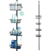 Bremermann Teleskop-Badregal, 4 Körbe Duschregal bis max. ca. 290