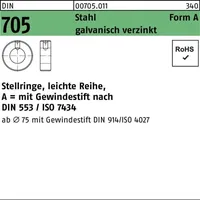 Reyher Stellring DIN 705 Gewindestift A 16x28x12 Sta galv.verz.