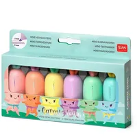 Legami HC0001 Set mit 6 Mini-Textmarker, Carrate Team,