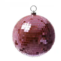 Satisfire Spiegelkugel 20cm hellrosa Discokugel Mirrorball Disko Deko