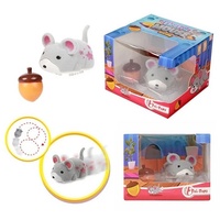 Toi-Toys Spielzeug Elektrische Maus mit Eichel Interaktives Spielzeug mit
