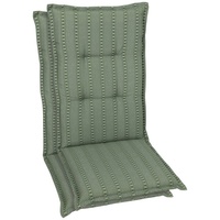 GO-DE Hochlehnerauflage GO-DE, grün, B:50cm H:7cm T:120cm, Baumwolle, Polyester,