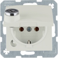 Berker SCHUKO-Steckdose ws/glänz 41638982
