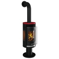 Oranier Rota Twist 5,5 kW | Schwarz, Top Bordeauxrot