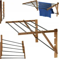 Kadax Faltbarer Trockner, Ausziehbarer Standtrockner, Ziehharmonika-Wäscheständer (53x85cm Wand)