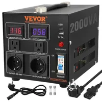 Vevor 2000W Spannungswandler Transformator AC 110V⇋220V Transformer Wandler 2x
