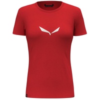 Salewa Solid Dry Kurzarm-t-shirt - Flame New Logo -