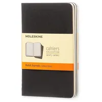 Moleskine Cahier pocket. Ruled. Black Cover. 3er Pack