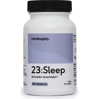 Mindsupply Melatonin Passionsblume Melisse | 90 Schlaf-Kapfseln | 23:sleep