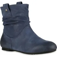 VAN HILL Damen Schlupfstiefeletten in Dunkelblau