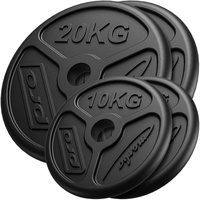 Marbo Sport Olympia Guss Hantelscheiben-Set Gewichte mit ø51 mm