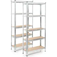 Wiltec Set 2x Schwerlastregal 174x75x30cm, 875 kg Gesamtlast, Steckregal