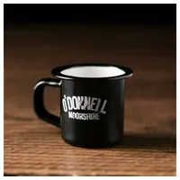 O'donnell Likörbecher, Emaille, Moonshine Emaille Tasse schwarz
