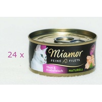 Miamor Feine Filets Naturelle Thunfisch & Krebsfleisch 24 x