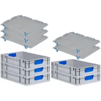 Proregal Eurobox NextGen Color mit Auflagedeckel & Schiebeschnappverschlüsse HxBxT